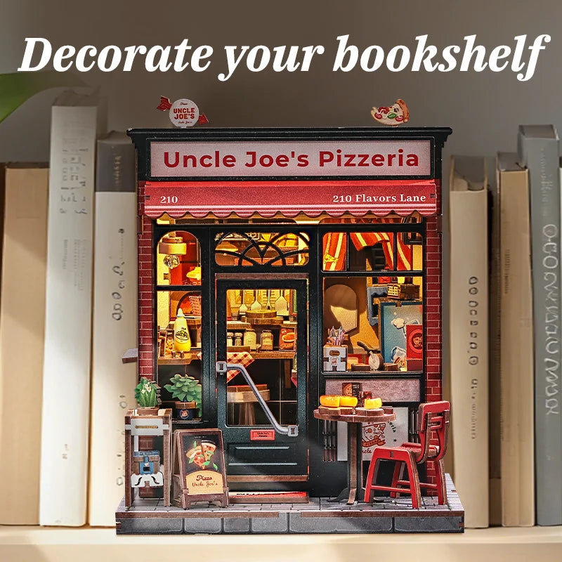 Book Nook CUTEBEE – Puzzle 3D en Bois avec Éclairage LED