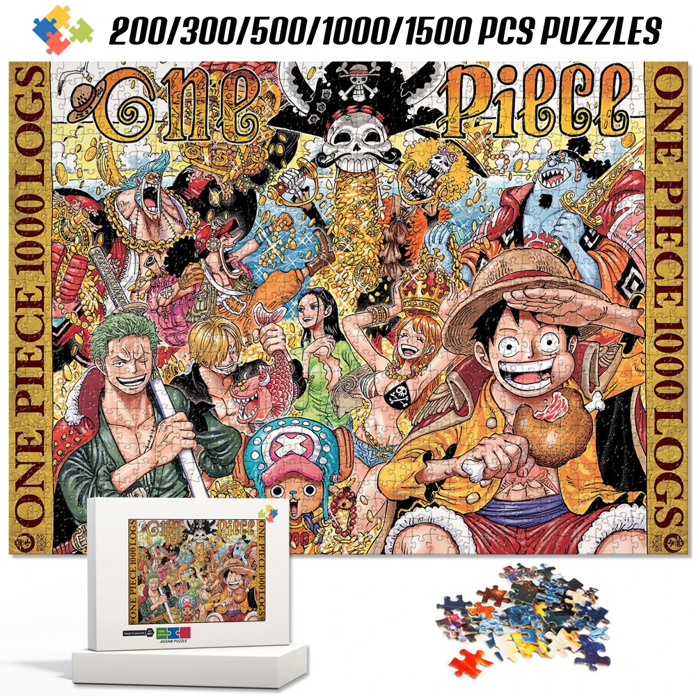 Puzzle One Piece en Bois – 1000 pièces | Luffy & Équipage