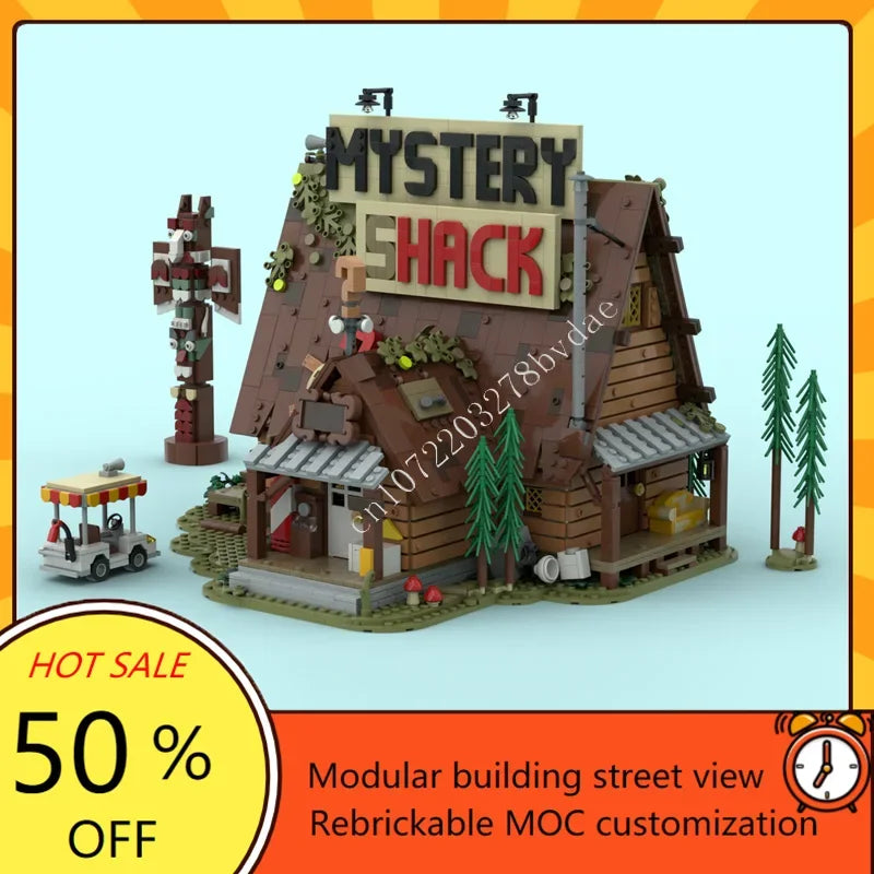 Cabane mystérieuse en forêt MOC – 3 874 pièces