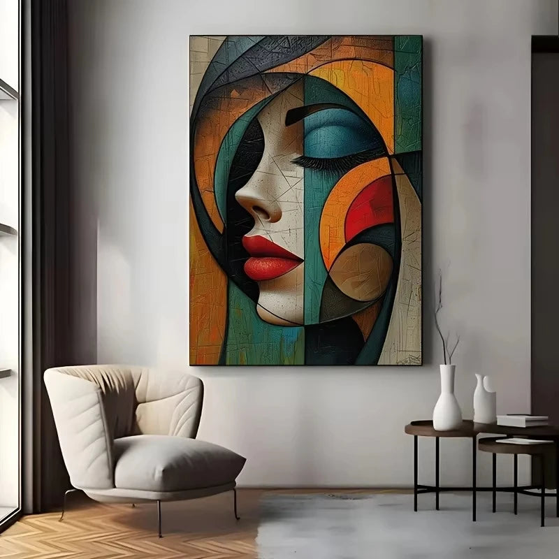 Puzzle Artistique Profil de Femme Abstrait – 500 à 2000 Pièces