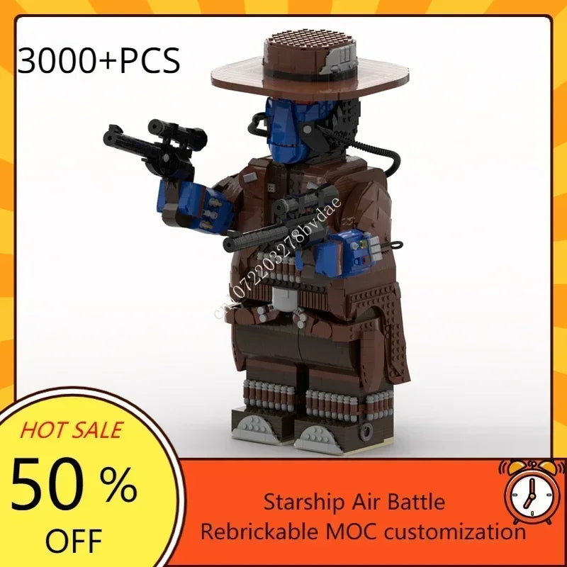 Figurine Cad Bane MOC en briques – Modèle de collection à construire