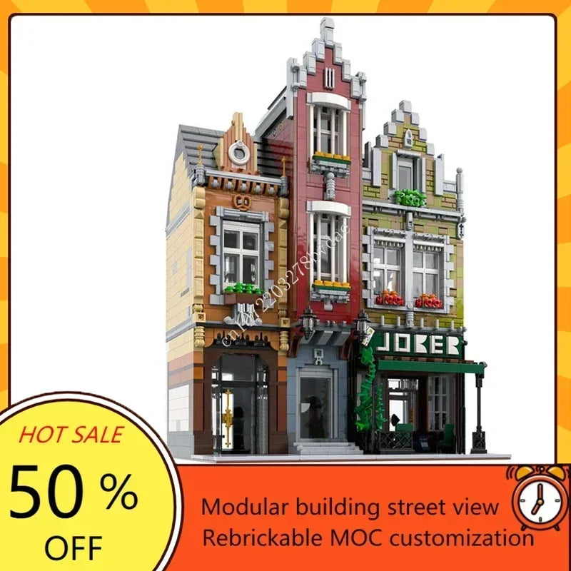 🏙️ Pub Urbain MOC – Kit de Construction 3450 Pièces