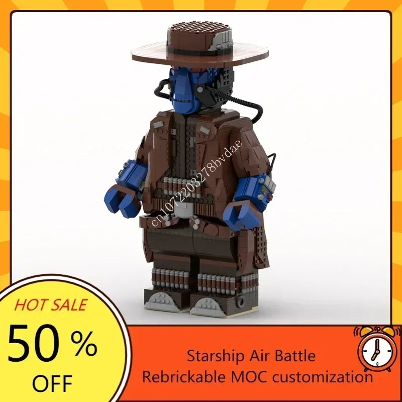Figurine Cad Bane MOC en briques – Modèle de collection à construire