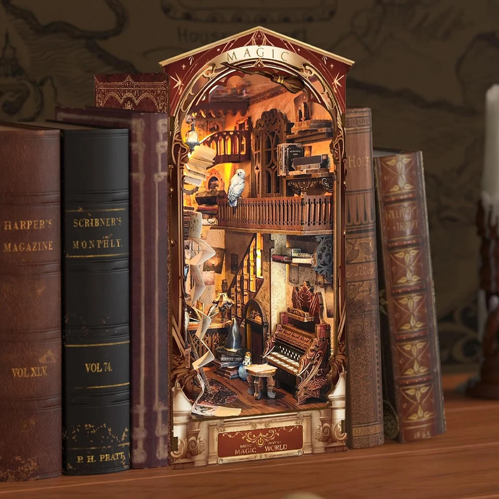 Maison Magique 3D en Bois – Kit DIY Univers de Sorcier