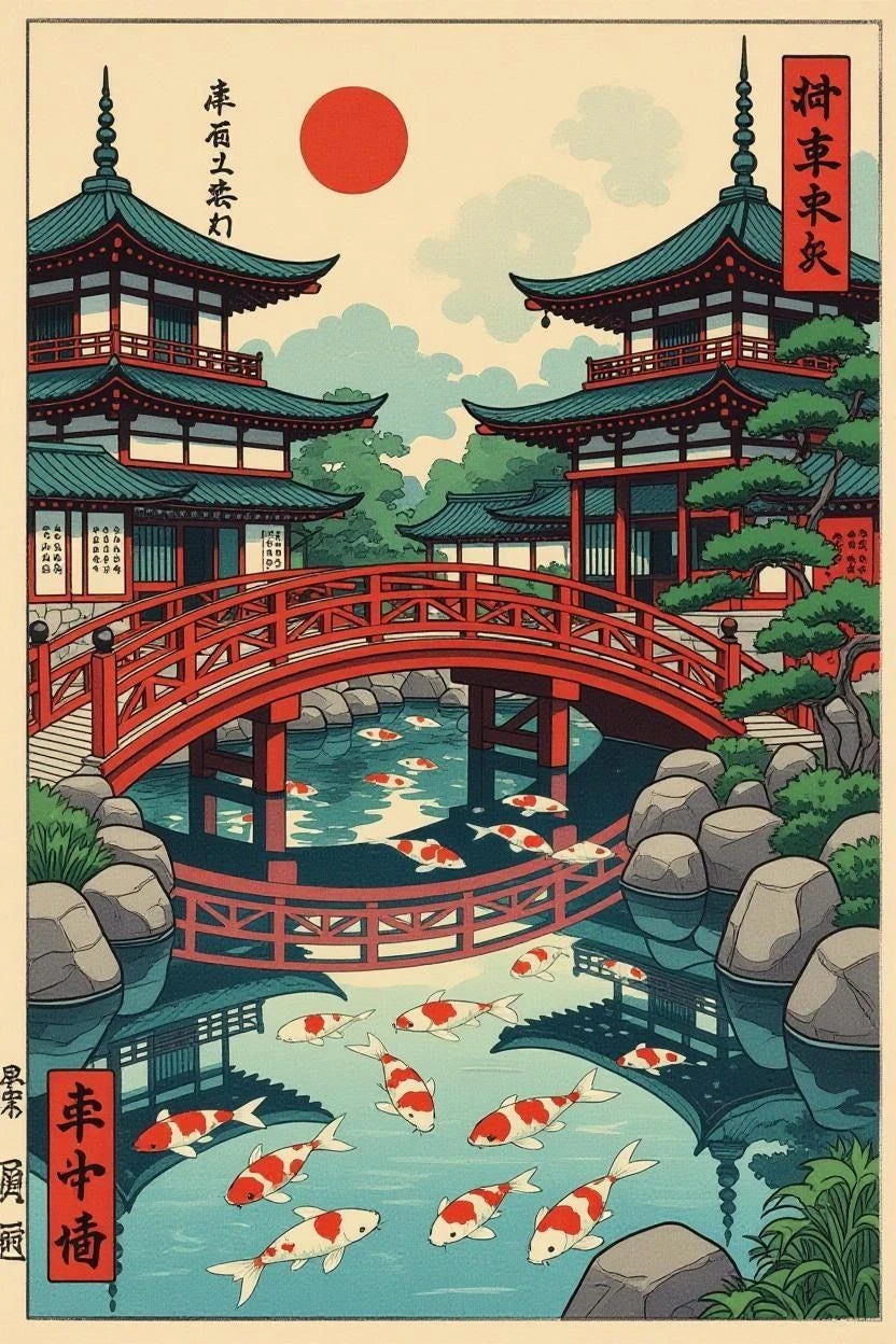 Puzzle Adulte Paysage Japonais Ukiyo-e – 500 ou 1000 Pièces