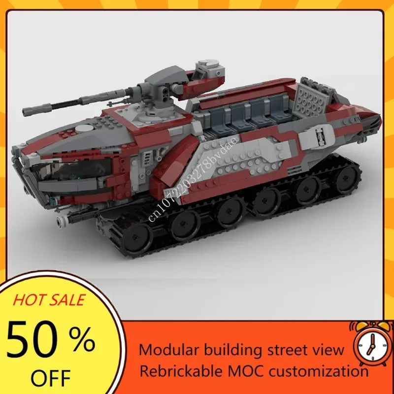 Véhicule d’Artillerie Futuriste MOC – 644 Pièces | Puzzle 3D à Construire
