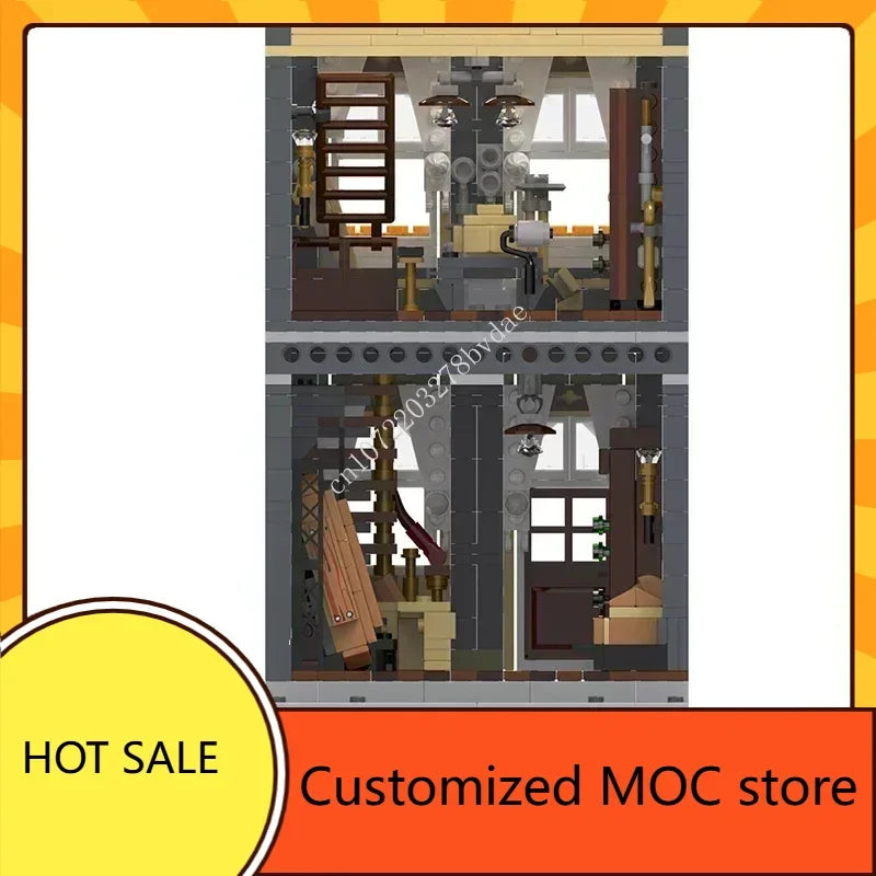 Maison funéraire gothique MOC – 2123 pièces – Construction modulaire 14+