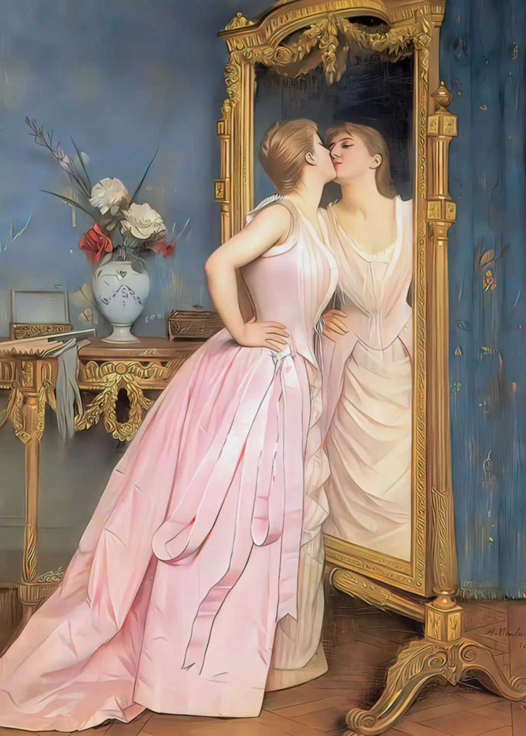 Puzzle Portrait de Femme Baroque – Ange Déchu – 1000 Pièces