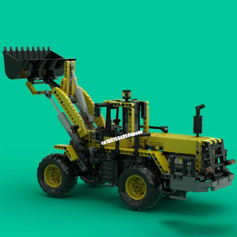 Chargeuse sur pneus à construire – Kit MOC 985 pièces