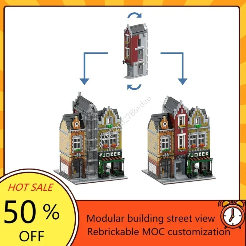 🏙️ Pub Urbain MOC – Kit de Construction 3450 Pièces