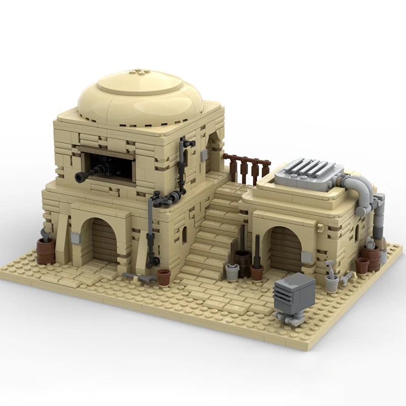 Bâtiment du désert en briques MOC – 1144 pièces