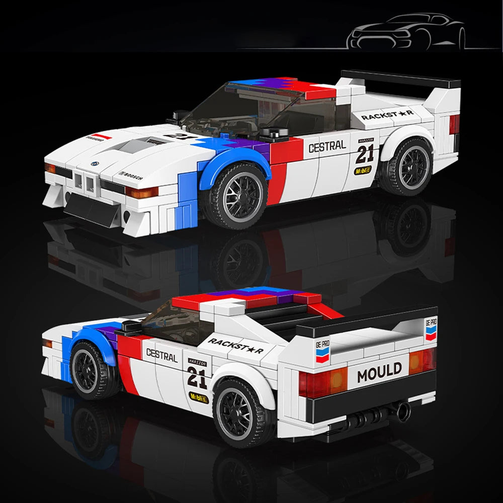 🏎️ Voiture de Course – Kit de Construction 363 Pièces avec Vitrine