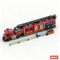 Camion de Pompiers à Construire – 1 250 Pièces – Modèle MOC