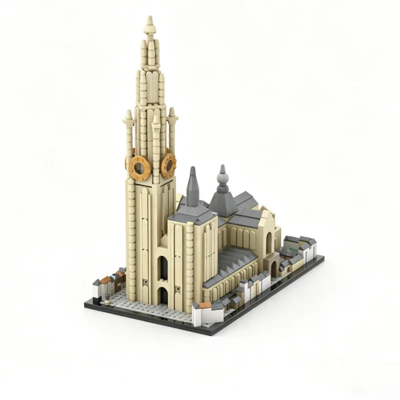 Cathédrale d’Anvers – Maquette en Blocs de Construction 1 864 Pièces