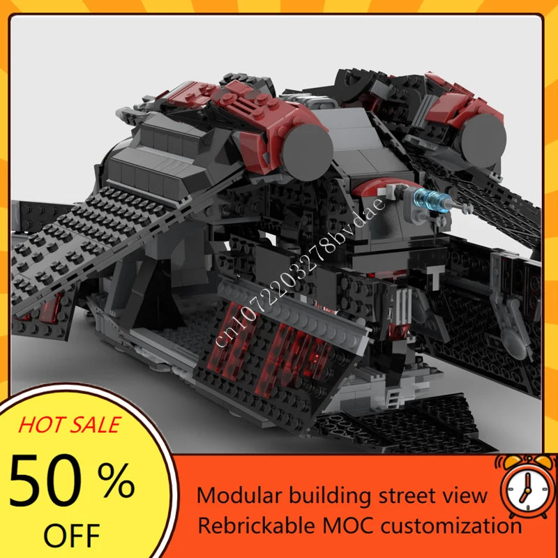 Vaisseau spatial Dark Falcon à construire – 1395 pièces – Modèle MOC