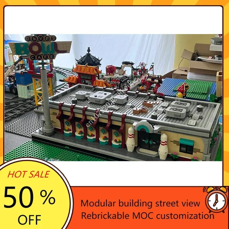 Bowling rétro à construire – 2779 pièces – Kit de construction MOC