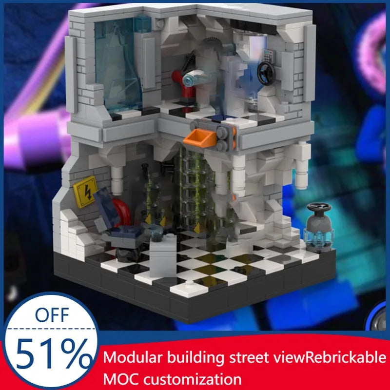 Laboratoire futuriste à construire – Kit MOC 621 pièces