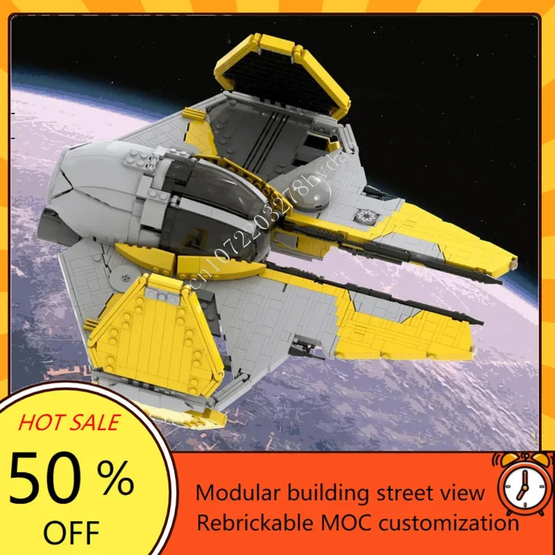 Intercepteur spatial à construire – Kit MOC 1679 pièces – 2 modèles