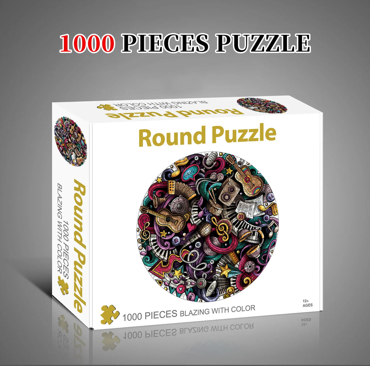 Puzzle rond 1000 pièces – Collection Évasion – 65 cm