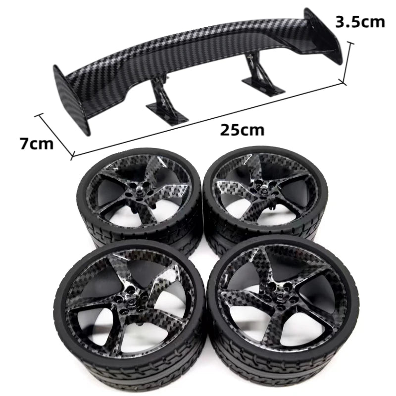 Accessoires effet fibre de carbone pour voitures MOC – Pièces de personnalisation