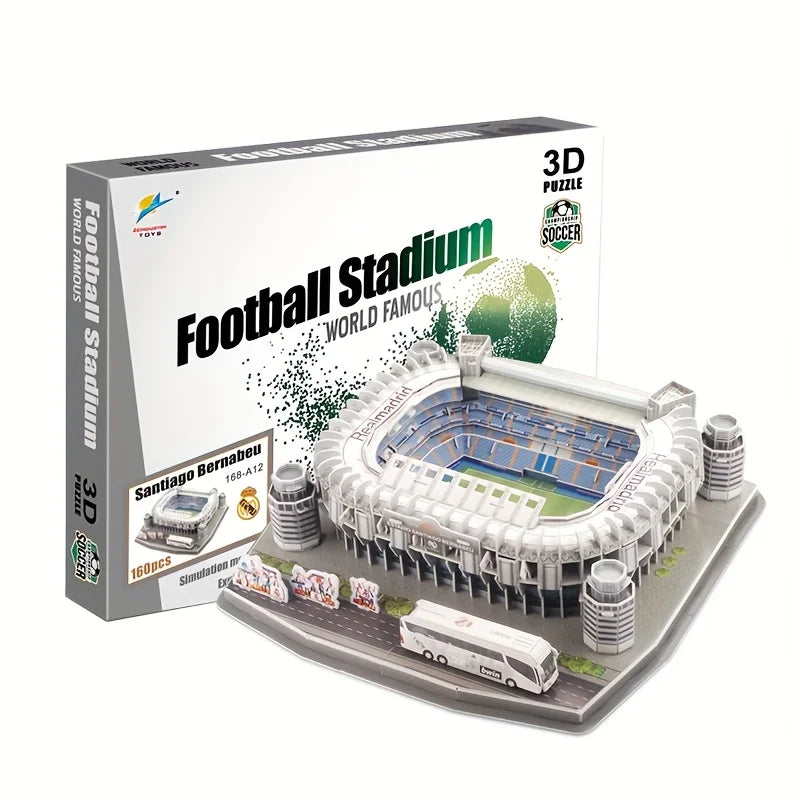 Puzzle 3D Stade de Football à Construire – Maquette pour Fans de Foot