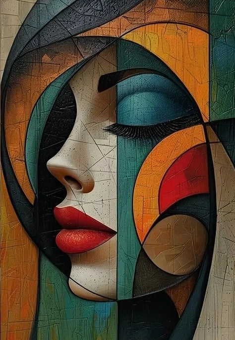 Puzzle Artistique Profil de Femme Abstrait – 500 à 2000 Pièces