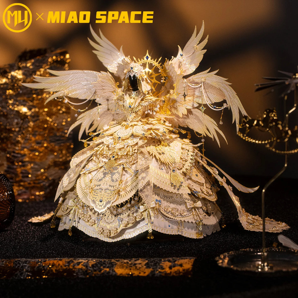 Robe de mariée 3D en métal – Puzzle à assembler – Maquette décorative