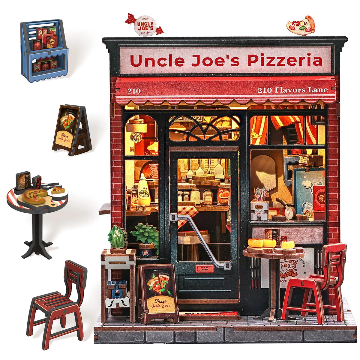 Book Nook CUTEBEE – Puzzle 3D en Bois avec Éclairage LED