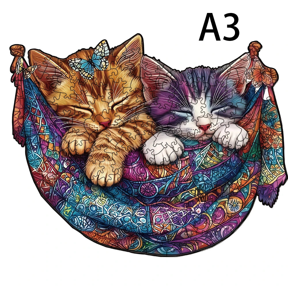 Puzzle en bois animaux – Pièces originales et illustrations colorées