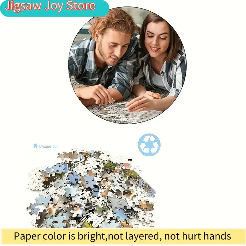 Puzzle Train de Noël – 1 000 pièces – grand format 70 × 50 cm