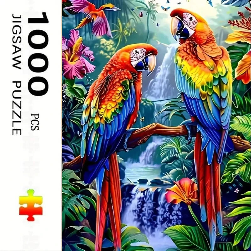 Puzzle Perroquet de la Forêt Tropicale – 500 Pièces