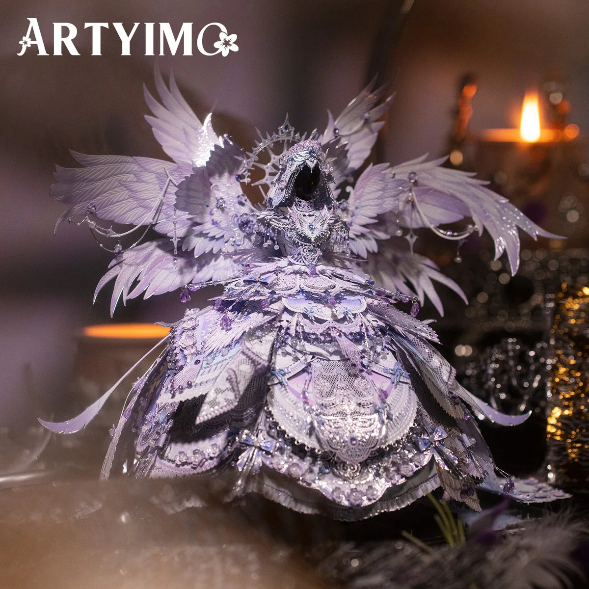 Puzzle 3D Métal Visage Fleuri Yunshang – Kit d’Assemblage DIY – Décoration Artistique