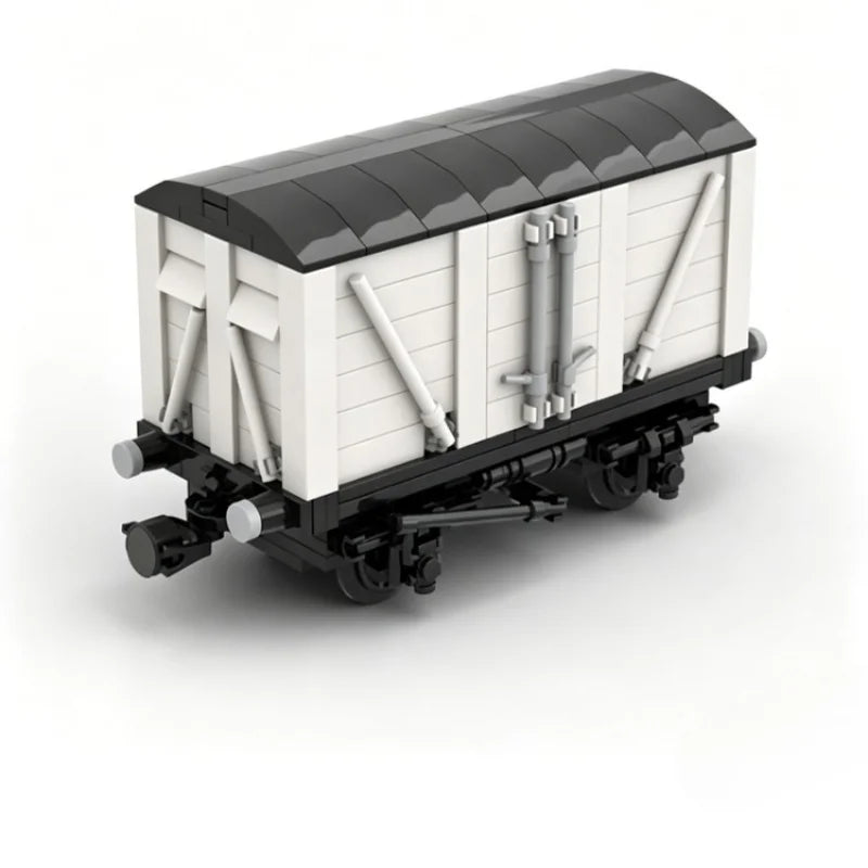 Train de marchandises rétro à construire – 401 pièces – Modèle MOC