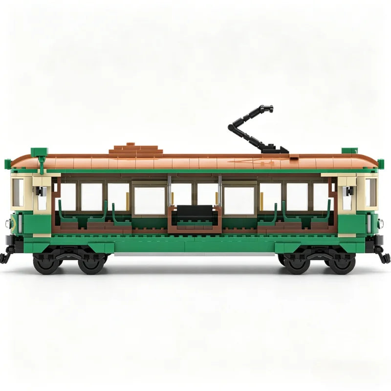 Tramway Urbain Rétro – Kit de Construction MOC 635 Pièces