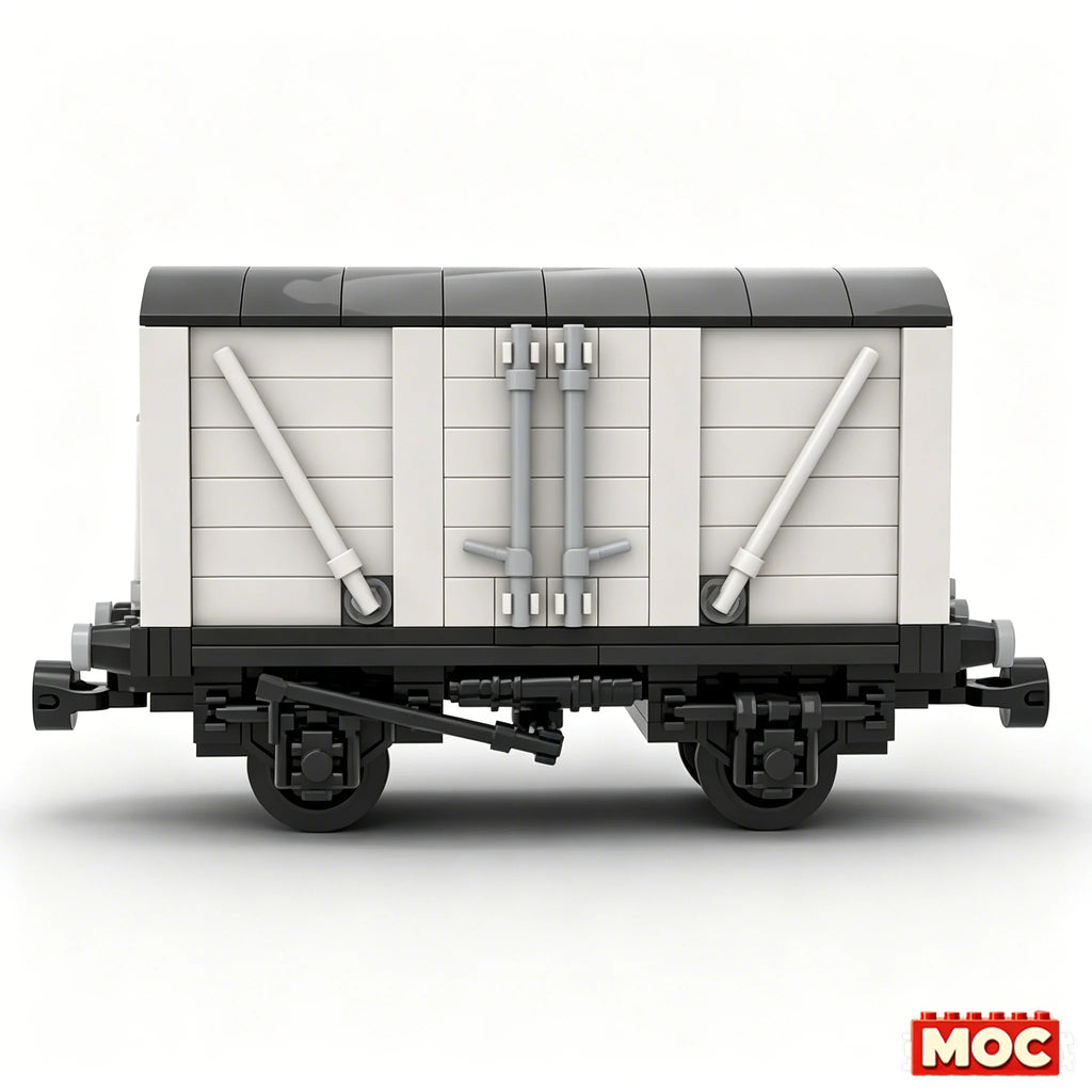 Train de marchandises rétro à construire – 401 pièces – Modèle MOC