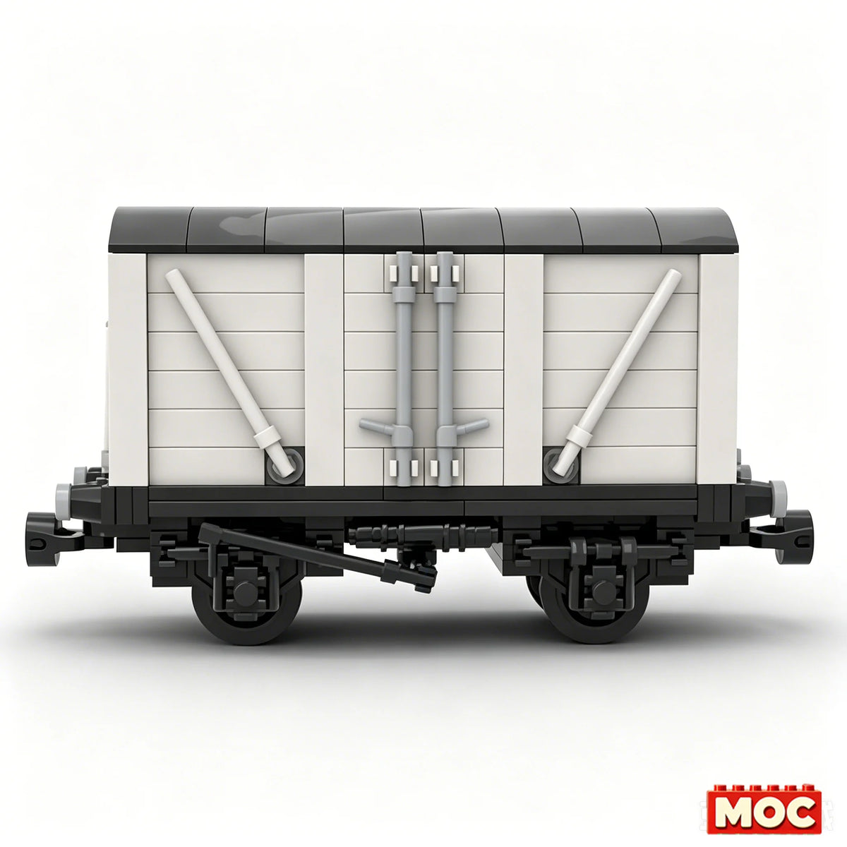 Train de marchandises rétro à construire – 401 pièces – Modèle MOC