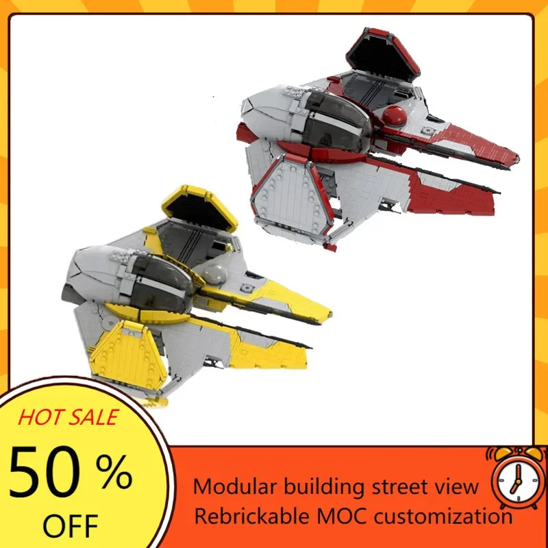 Intercepteur spatial à construire – Kit MOC 1679 pièces – 2 modèles