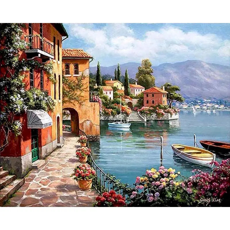 Puzzle 2D Paysage urbain – Ville pittoresque – 500 à 2 000 pièces