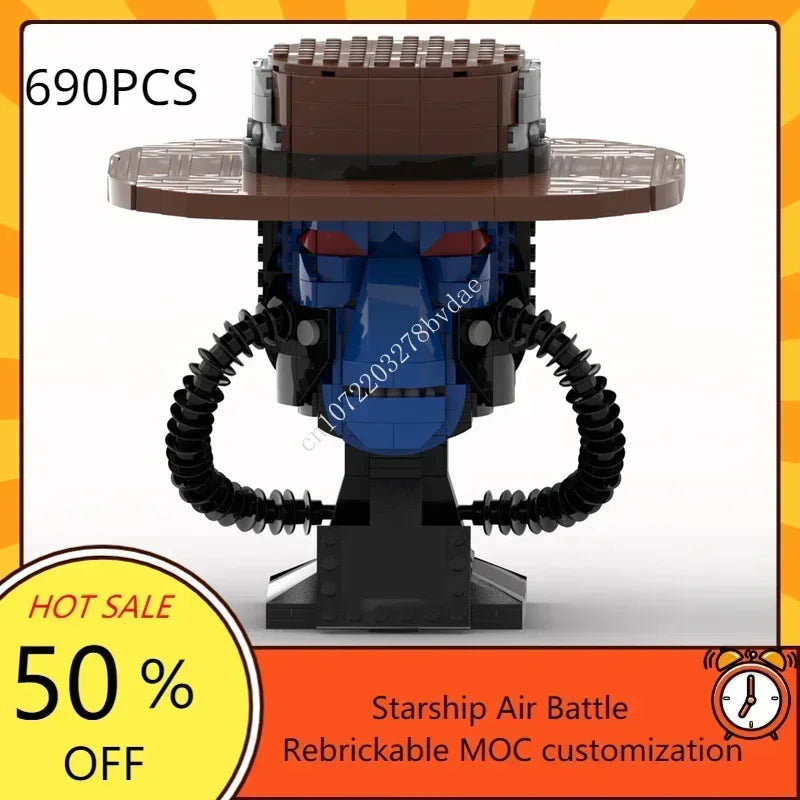 Figurine Cad Bane MOC en briques – Modèle de collection à construire