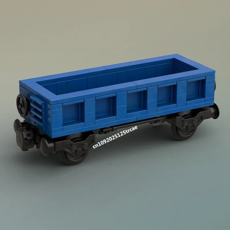 Wagon plat ferroviaire MOC à construire – Modèle de train en briques