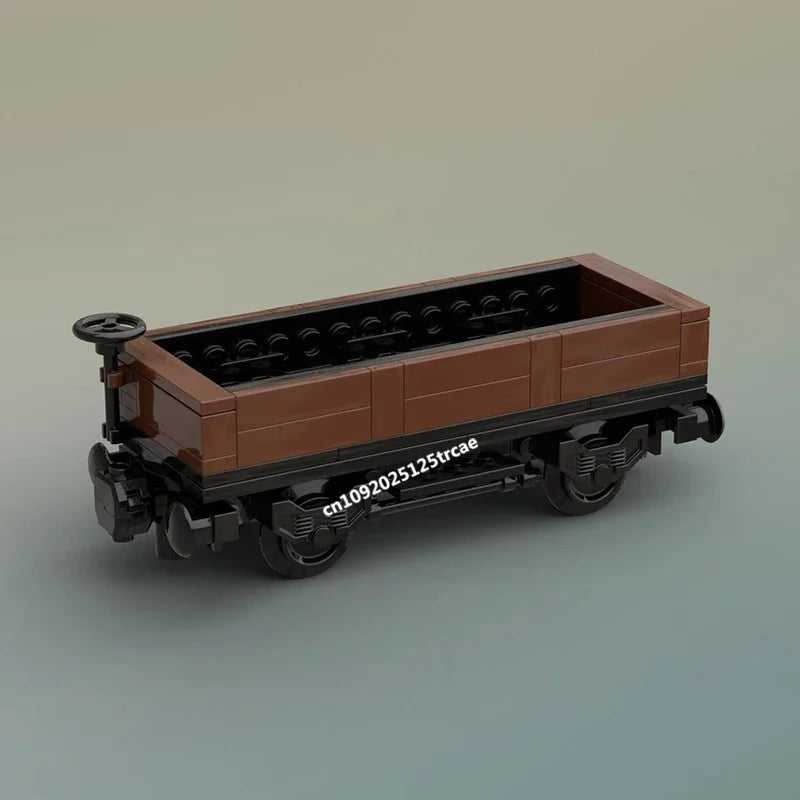 Wagon plat ferroviaire MOC à construire – Modèle de train en briques