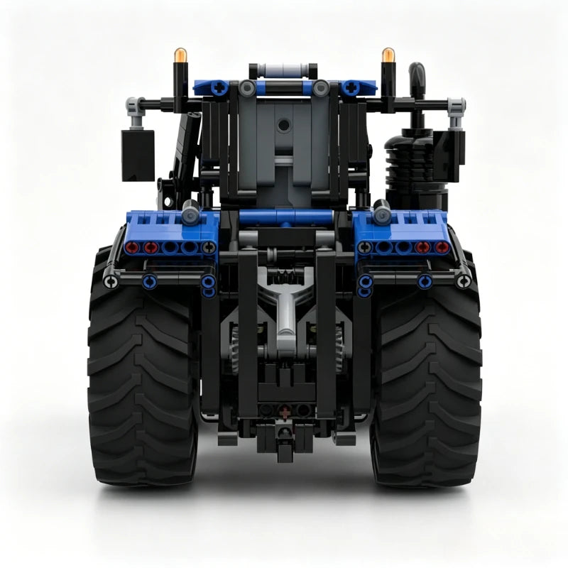 Tracteur agricole bleu à construire – Kit MOC 1092 pièces