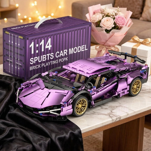 Back-to-school Gifts,Model Car Assembly Kit, DIY Model Assembly,Super Sports Car Sets, Technology Sports Car Model 1:14 Racing Car Model,  DIY Assembly Toy Creative Gift