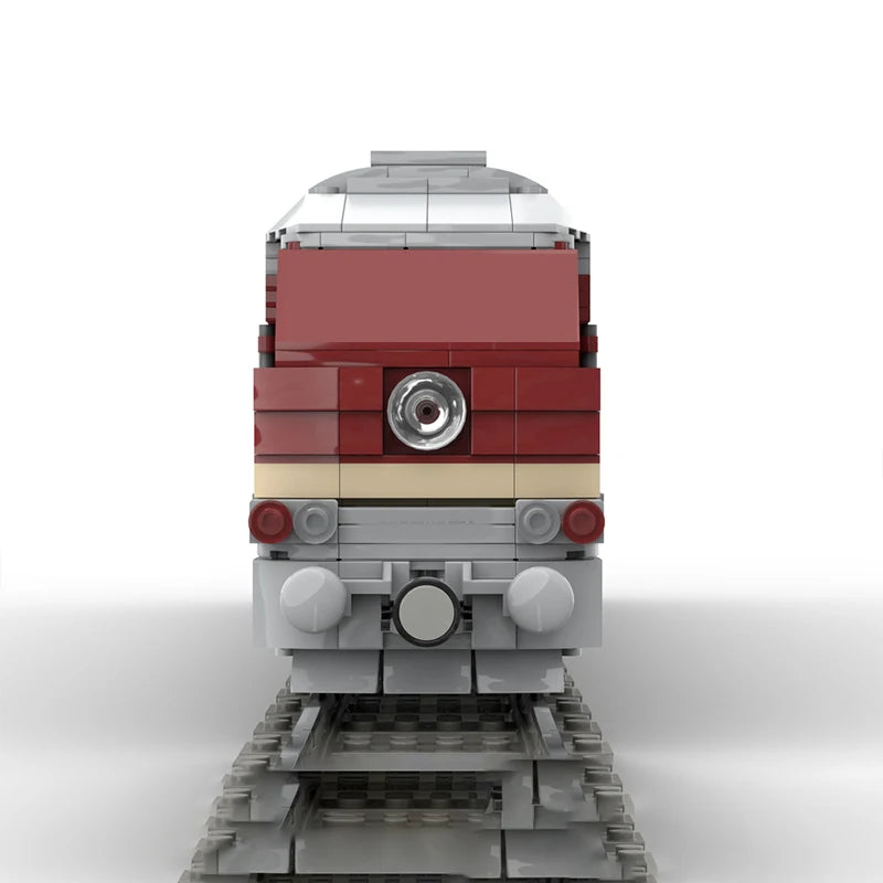 Locomotive Diesel BR132 V2 en Briques – 1 652 Pièces – Modèle de Train MOC à Construire
