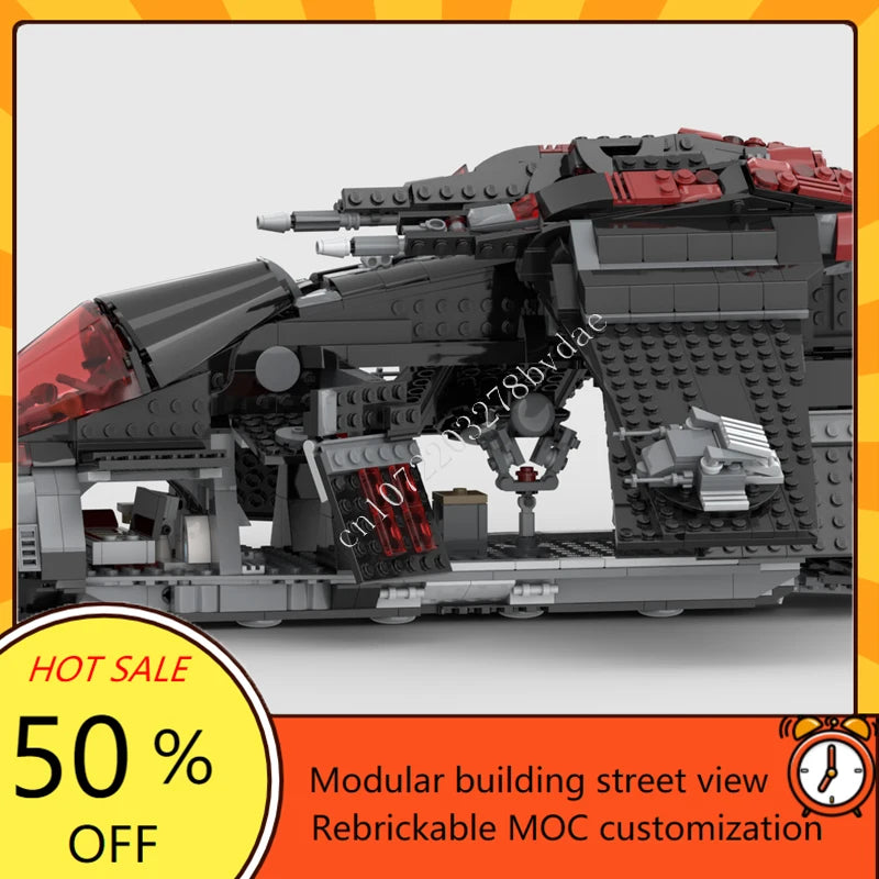 Vaisseau spatial Dark Falcon à construire – 1395 pièces – Modèle MOC