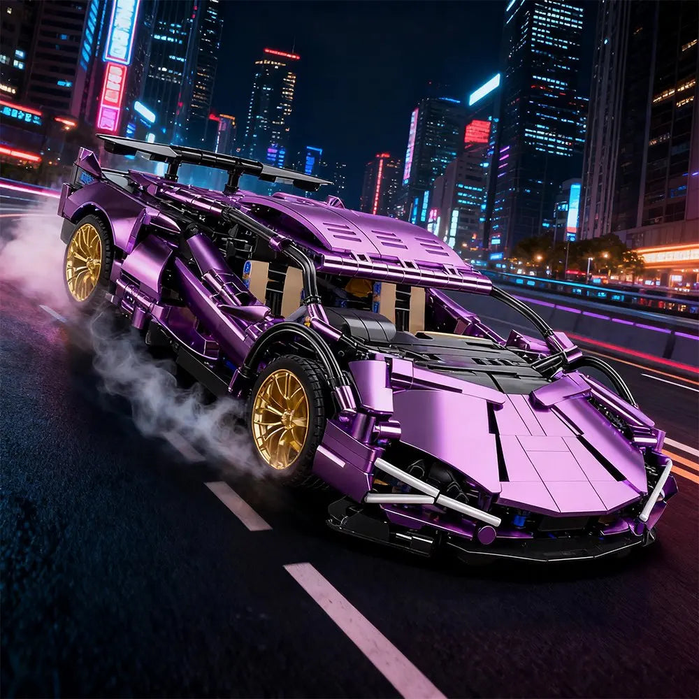 Supercar de Course 1:14 à Construire – 1 465 Pièces – Modèle de Collection