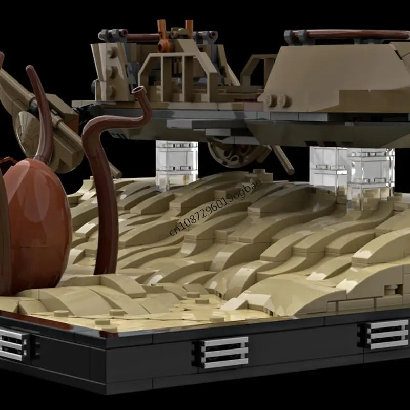 Diorama de barge volante du désert MOC – 940 pièces