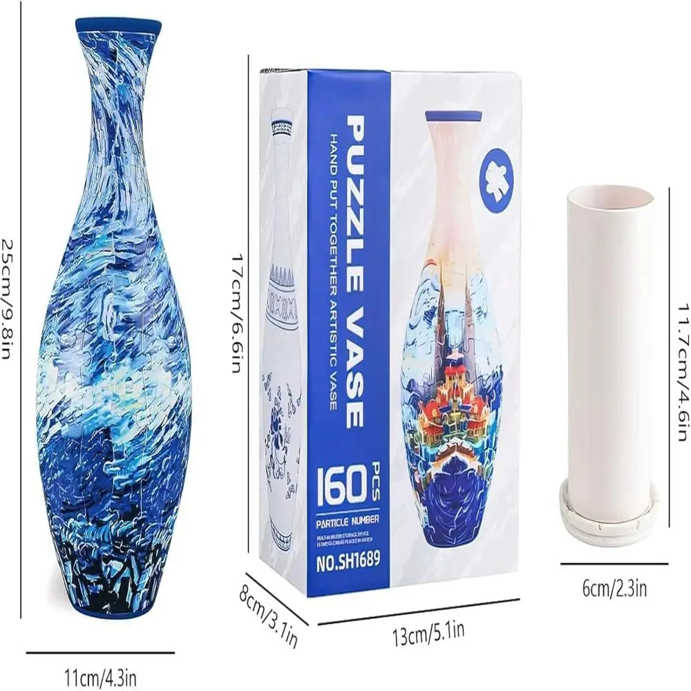 Vase Puzzle 3D à Construire – 160 Pièces