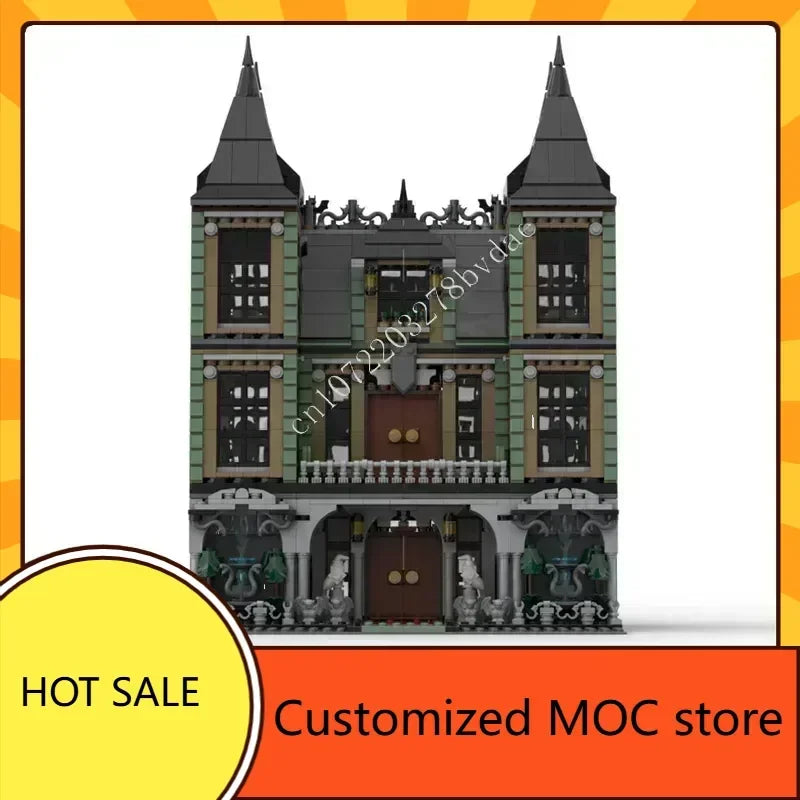 Manoir Malfoy en briques de construction MOC – 3 041 pièces – 14 ans et +