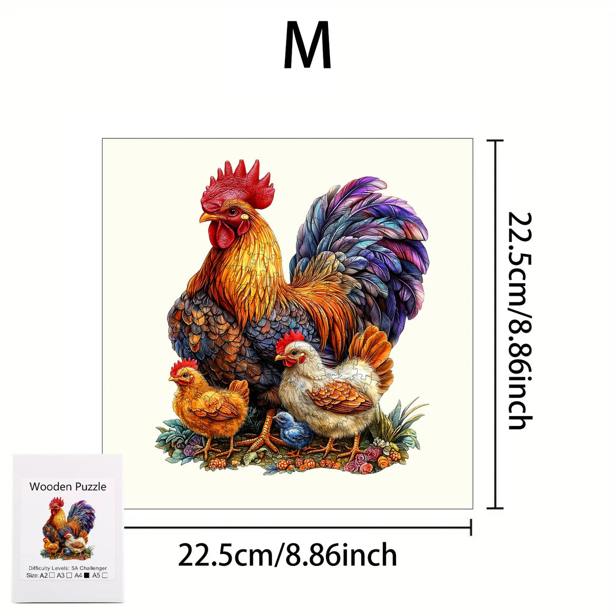 Puzzle en Bois Animaux – Pièces aux Formes Irrégulières